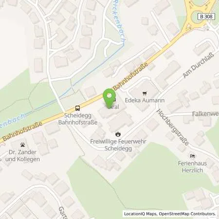 Standortübersicht der Tankstelle Aral Tankstelle in 88175 Scheidegg