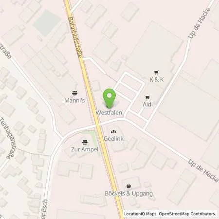 Standortübersicht der Tankstelle Reinhard Buss in 48691 Vreden