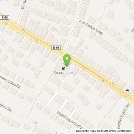 Standortübersicht der Tankstelle bft Tankstelle Sparren Tank in 33604 Bielefeld