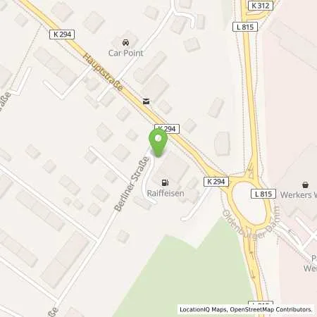 Standortübersicht der Tankstelle Raiffeisen Warengenossenschaft Ammerland-OstFriesland eG in 26452 Sande