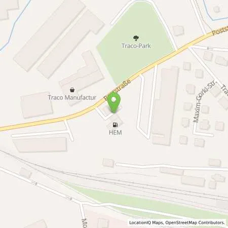 Standortübersicht der Tankstelle Bad Langensalza, Poststr. 12 in 99947 Bad Langensalza