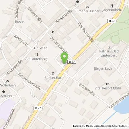 Standortübersicht der Tankstelle Bad Lauterberg, Wissmannstr. 39 in 37431 Bad Lauterberg
