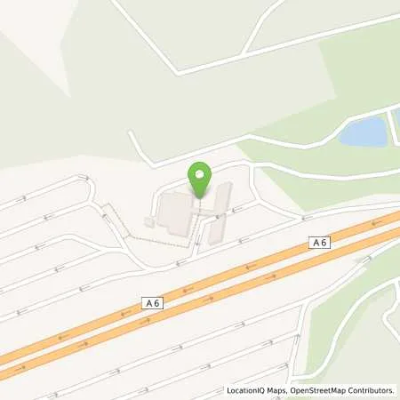 Standortübersicht der Tankstelle Shell Kammerstein A6 Kammersteiner Land Nord in 91126 Kammerstein