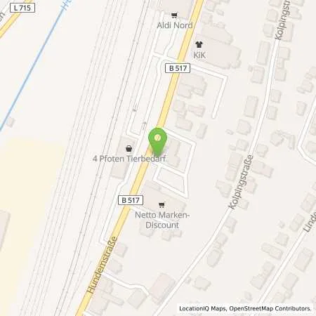 Standortübersicht der Tankstelle Aral Tankstelle in 57368 Lennestadt