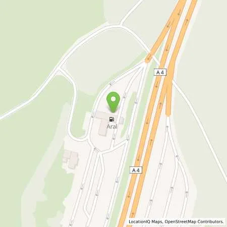 Standortübersicht der Tankstelle Aral Tankstelle, BAT AGGERTAL SÜD in 51491 Overath