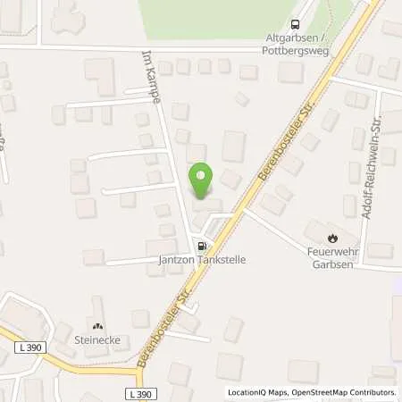 Standortübersicht der Tankstelle Altgarbsen in 30823 Garbsen