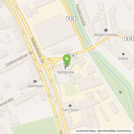 Standortübersicht der Tankstelle WK Tank Eisenschmiede in 34127 Kassel