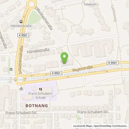 Standortübersicht der Tankstelle Esso Tankstelle in 70195 STUTTGART