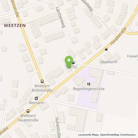 Standortübersicht der Tankstelle Friedrich Brandes in 30952 Weetzen