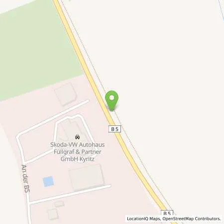 Standortübersicht der Tankstelle star Tankstelle in 16866 Kyritz