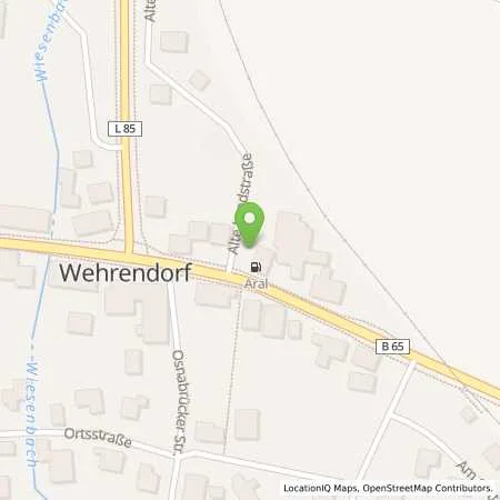 Standortübersicht der Tankstelle Aral Tankstelle in 49152 Bad Essen