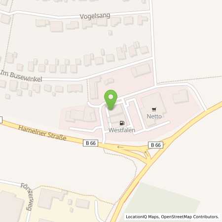Standortübersicht der Benzin-Super-Diesel Tankstelle: Michael Böhm in 32683, Barntrup