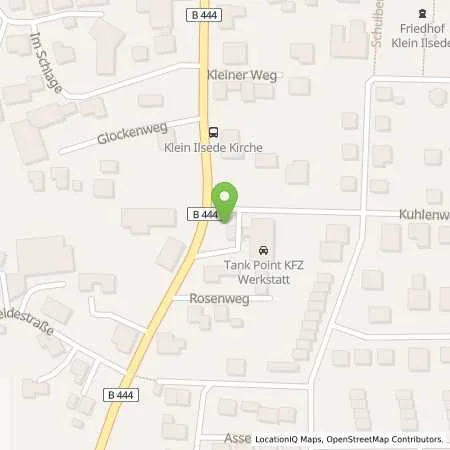 Standortübersicht der Tankstelle Fricke in 31241 Ilsede