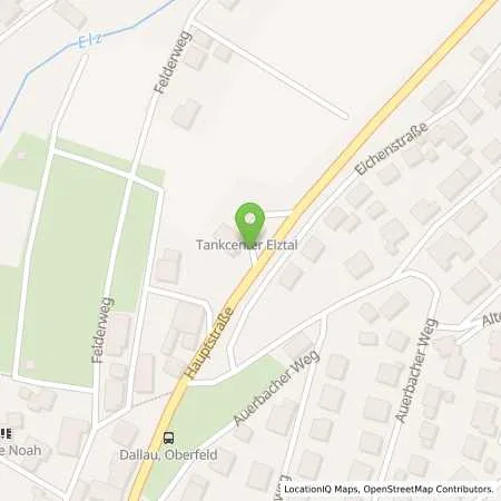Standortübersicht der Tankstelle Tankcenter Elztal in 74834 Elztal