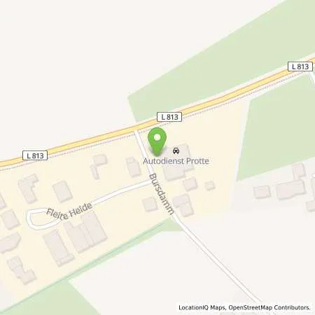 Standortübersicht der Tankstelle Jürgen Protte in 33129 Delbrück