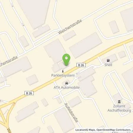 Standortübersicht der Tankstelle Hessol in 63741 Aschaffenburg