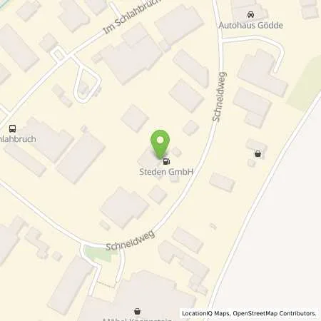 Standortübersicht der Tankstelle Steden GmbH in 59872 Meschede