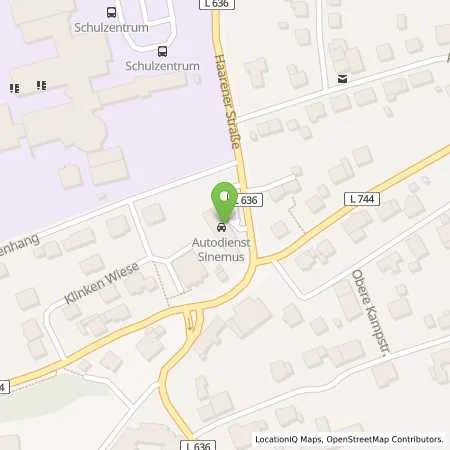 Standortübersicht der Tankstelle Autohaus Sinemus in 33181 Wünnenberg