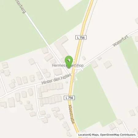 Standortübersicht der Tankstelle Fricke in 33106 Paderborn