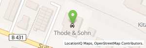 Position der Tankstelle Thode & Sohn GmbH