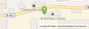 Position der Tankstelle Autohaus Glees GmbH