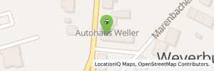 Position der Tankstelle Autohaus Weller