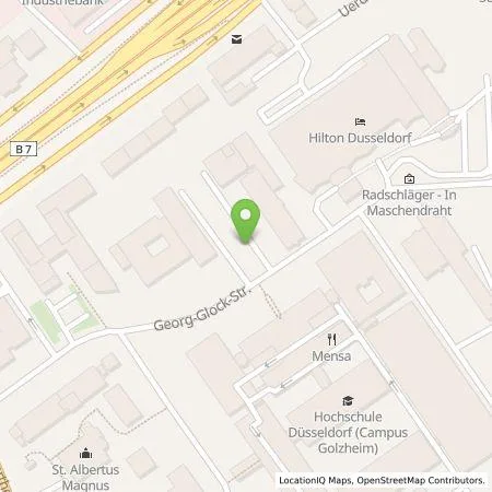 Standortübersicht der Tankstelle Stadtwerke Düsseldorf AG in 40474 Düsseldorf