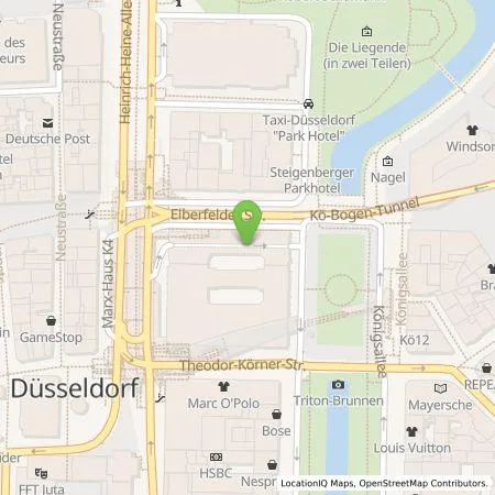 Standortübersicht der Tankstelle Stadtwerke Düsseldorf AG in 40212 Düsseldorf