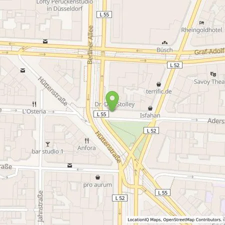 Standortübersicht der Tankstelle Stadtwerke Düsseldorf AG in 40215 Düsseldorf