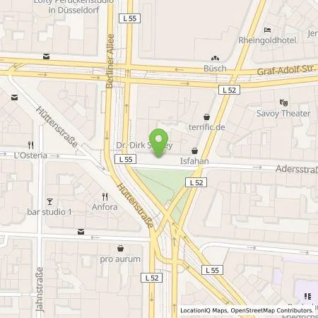 Standortübersicht der Tankstelle Stadtwerke Düsseldorf AG in 40215 Düsseldorf
