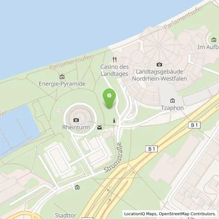 Standortübersicht der Tankstelle Stadtwerke Düsseldorf AG in 40221 Düsseldorf