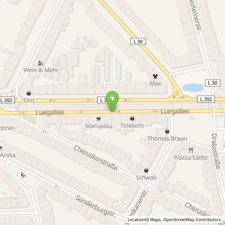 Standortübersicht der Tankstelle Stadtwerke Düsseldorf AG in 40545 Düsseldorf