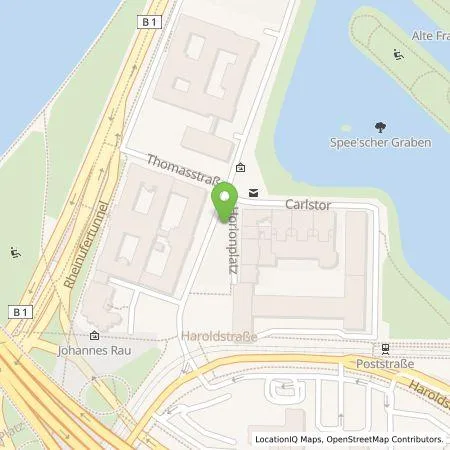 Standortübersicht der Tankstelle Stadtwerke Düsseldorf AG in 40213 Düsseldorf