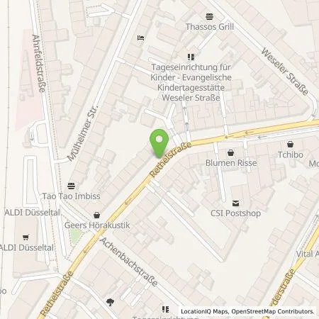 Standortübersicht der Tankstelle Stadtwerke Düsseldorf AG in 40237 Düsseldorf