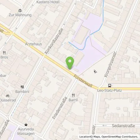 Standortübersicht der Tankstelle Stadtwerke Düsseldorf AG in 40219 Düsseldorf