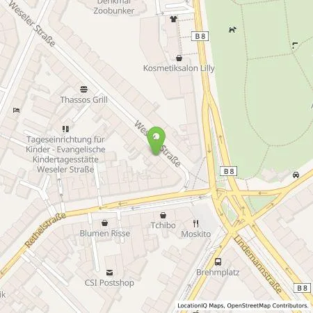 Standortübersicht der Tankstelle Stadtwerke Düsseldorf AG in 40239 Düsseldorf