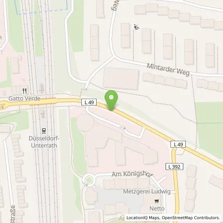 Standortübersicht der Tankstelle Stadtwerke Düsseldorf AG in 40472 Düsseldorf