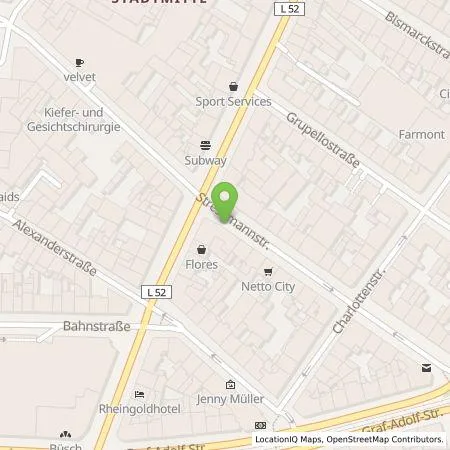 Standortübersicht der Tankstelle Stadtwerke Düsseldorf AG in 40210 Düsseldorf