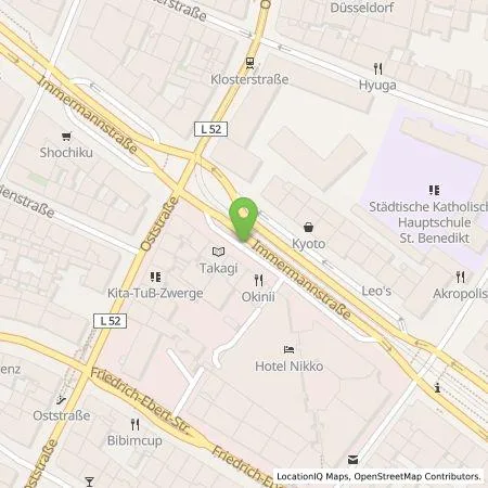 Standortübersicht der Tankstelle Stadtwerke Düsseldorf AG in 40210 Düsseldorf