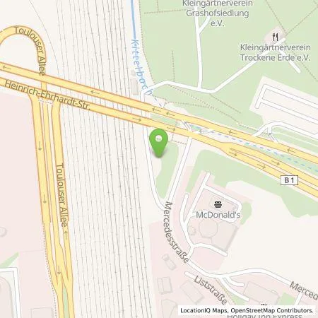 Standortübersicht der Tankstelle Stadtwerke Düsseldorf AG in 40470 Düsseldorf