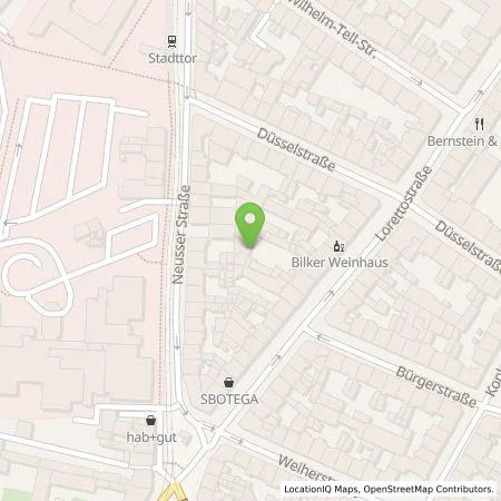 Standortübersicht der Tankstelle Stadtwerke Düsseldorf AG in 40219 Düsseldorf