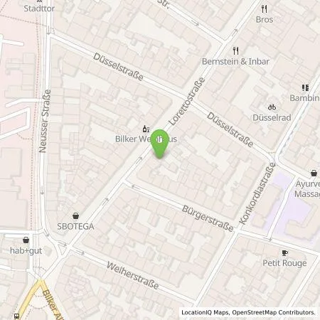 Standortübersicht der Tankstelle Stadtwerke Düsseldorf AG in 40219 Düsseldorf