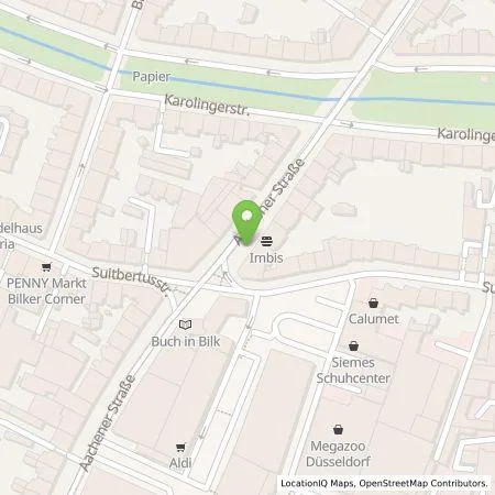 Standortübersicht der Tankstelle Stadtwerke Düsseldorf AG in 40223 Düsseldorf