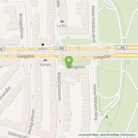 Standortübersicht der Tankstelle Stadtwerke Düsseldorf AG in 40545 Düsseldorf