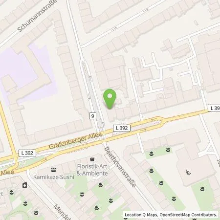 Standortübersicht der Tankstelle Stadtwerke Düsseldorf AG in 40237 Düsseldorf