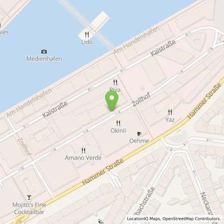 Standortübersicht der Tankstelle Stadtwerke Düsseldorf AG in 40221 Düsseldorf