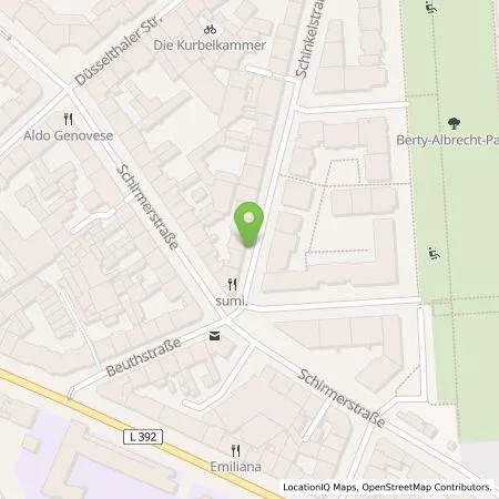 Standortübersicht der Tankstelle Stadtwerke Düsseldorf AG in 40211 Düsseldorf