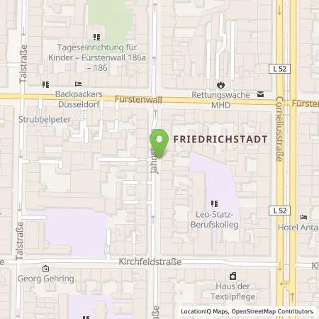 Standortübersicht der Tankstelle Stadtwerke Düsseldorf AG in 40215 Düsseldorf