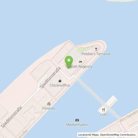 Standortübersicht der Tankstelle Stadtwerke Düsseldorf AG in 40221 Düsseldorf