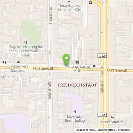 Standortübersicht der Tankstelle Stadtwerke Düsseldorf AG in 40215 Düsseldorf